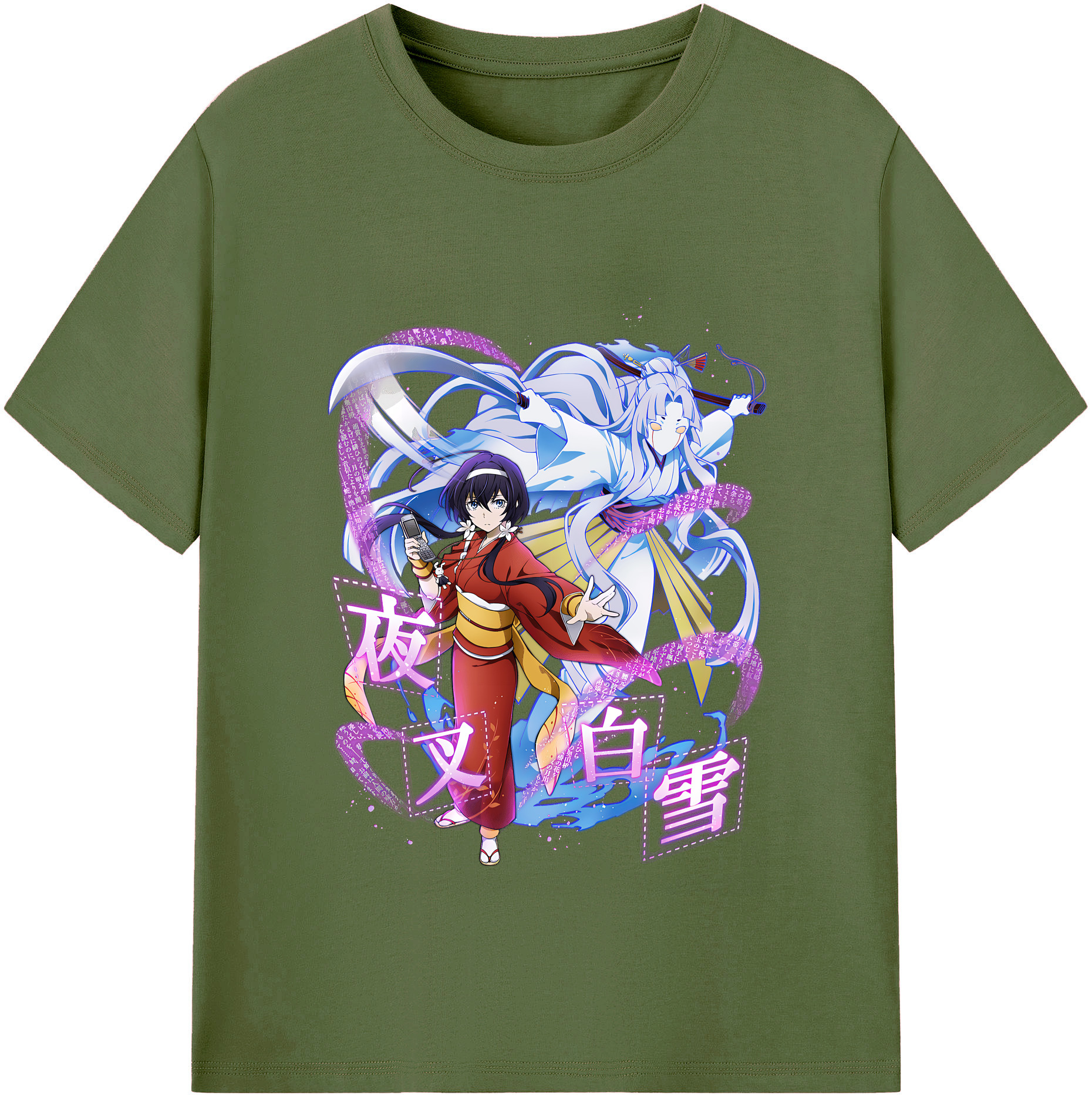 （画像用） 文豪ストレイドッグス Bungo Stray Dogs 綿100％半袖Tシャツ（フロントプリント）